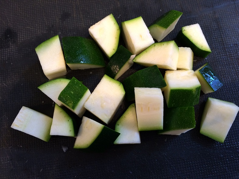 cut zucchini